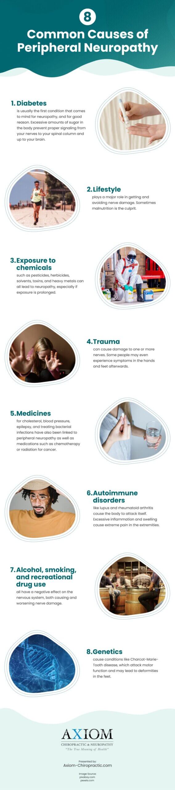 8 Common Causes of Peripheral Neuropathy Infographic