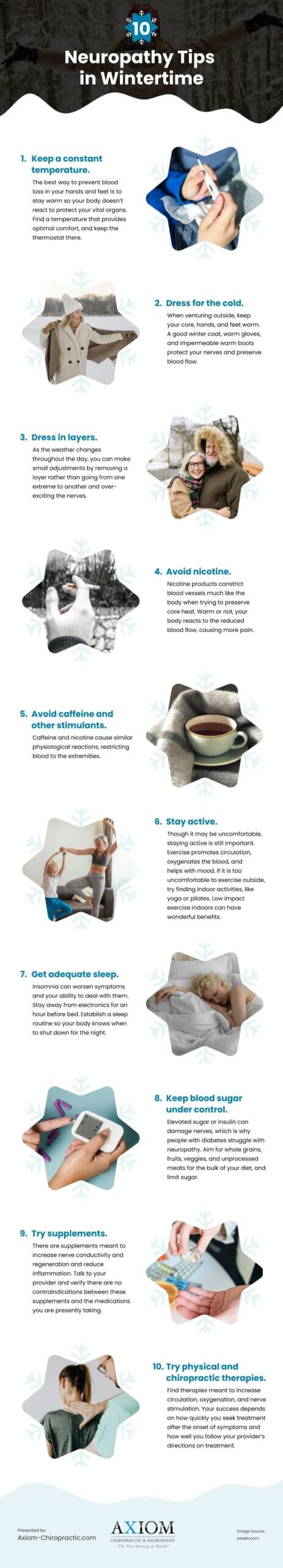 10 Neuropathy Tips in Wintertime Infographic